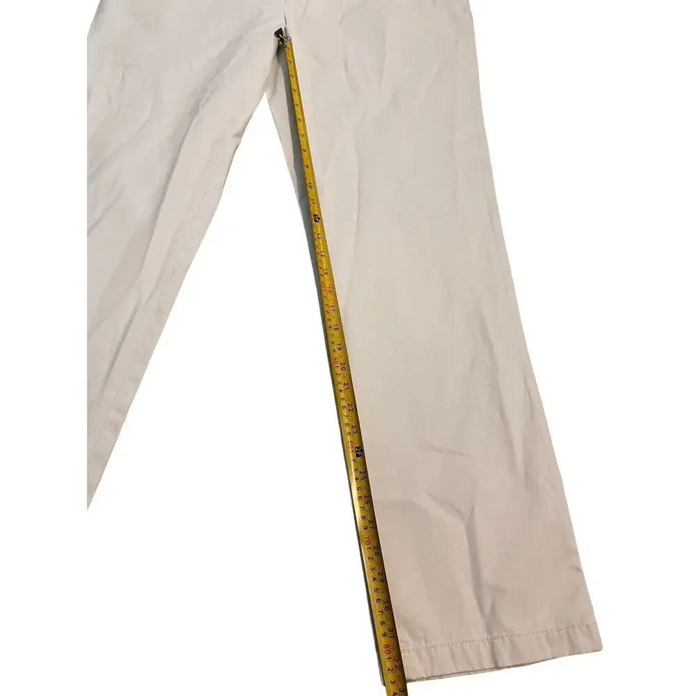 Nautica Deck Pants 36x34 Men’s Flat Front Khaki Cotton Twill Casual Chinos NWT
